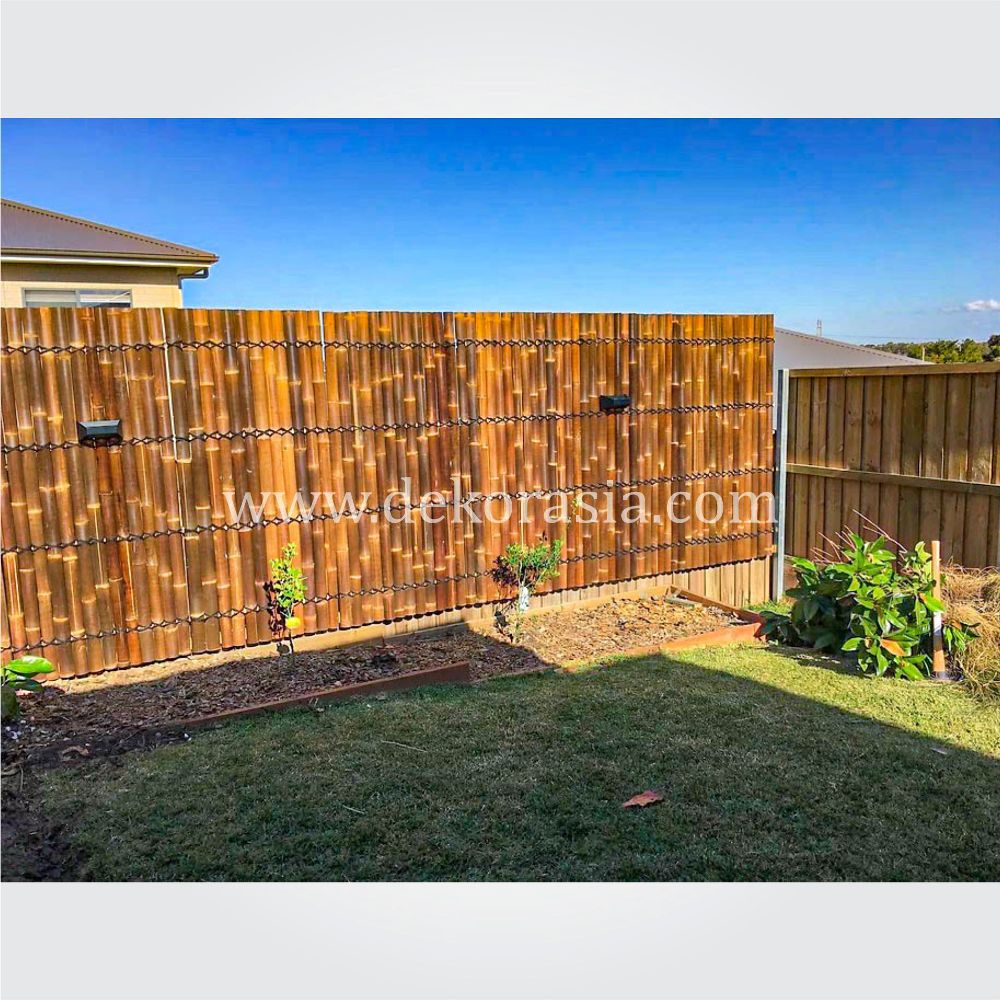 Black Bamboo Half Raft Panel - Bamboo Panels, Bamboo Screen, Bamboo Screens - Image 2